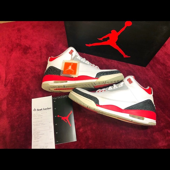 Jordan Other - Air Jordan Retro 3 Fire Red Size 12